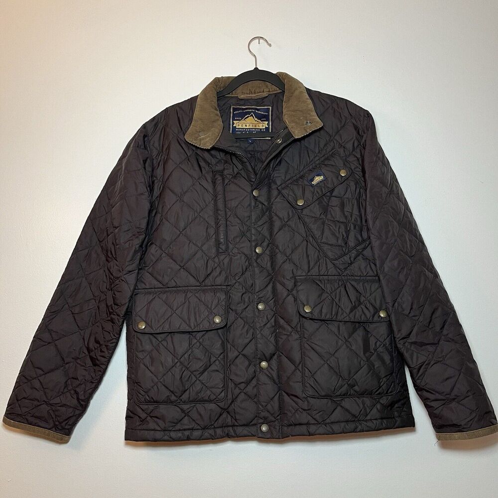 Penfield Quilted Jacket in Dark Brown